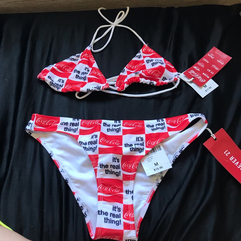 Never worn Coca-Cola swim suite